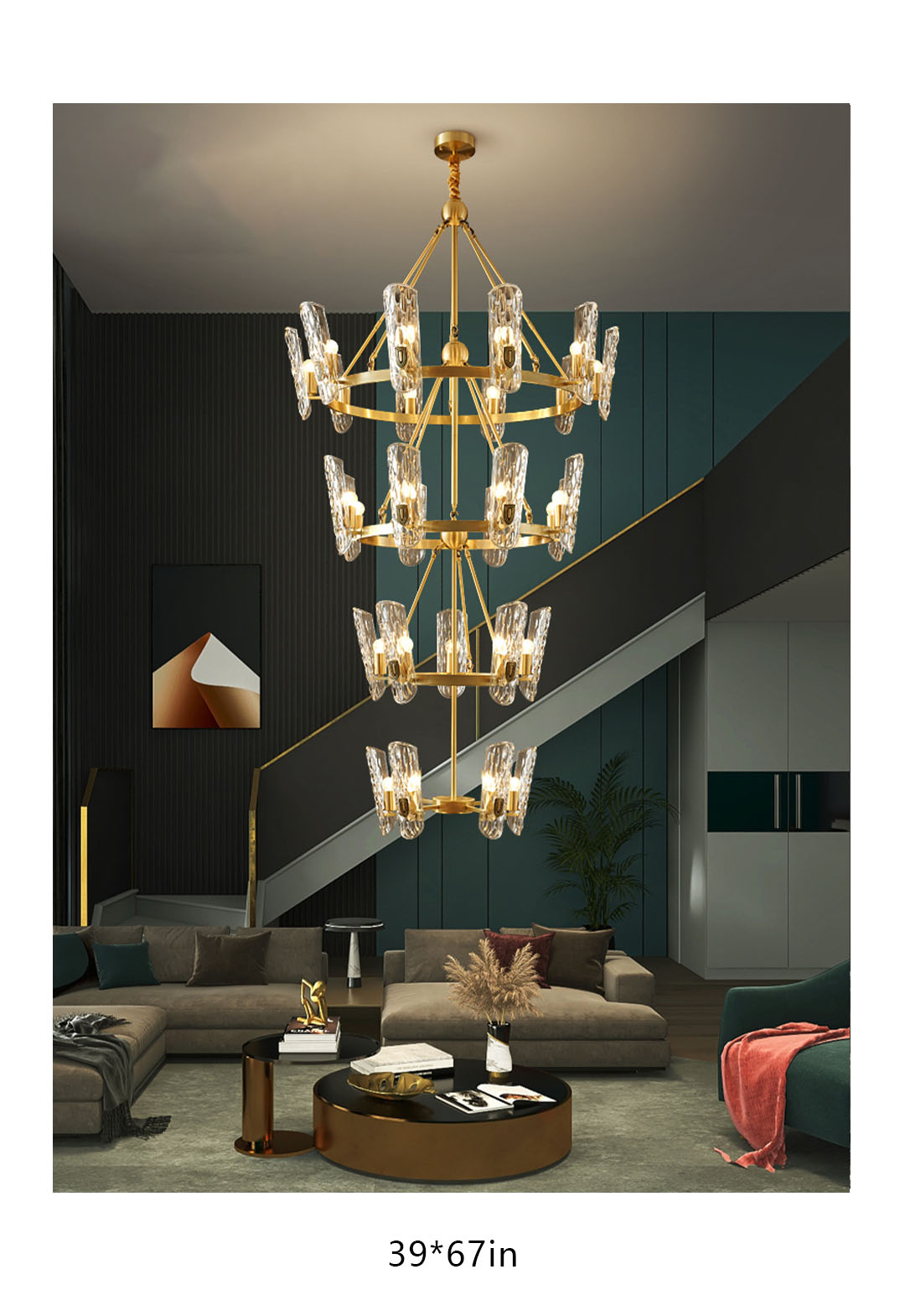 crystal lights for living room