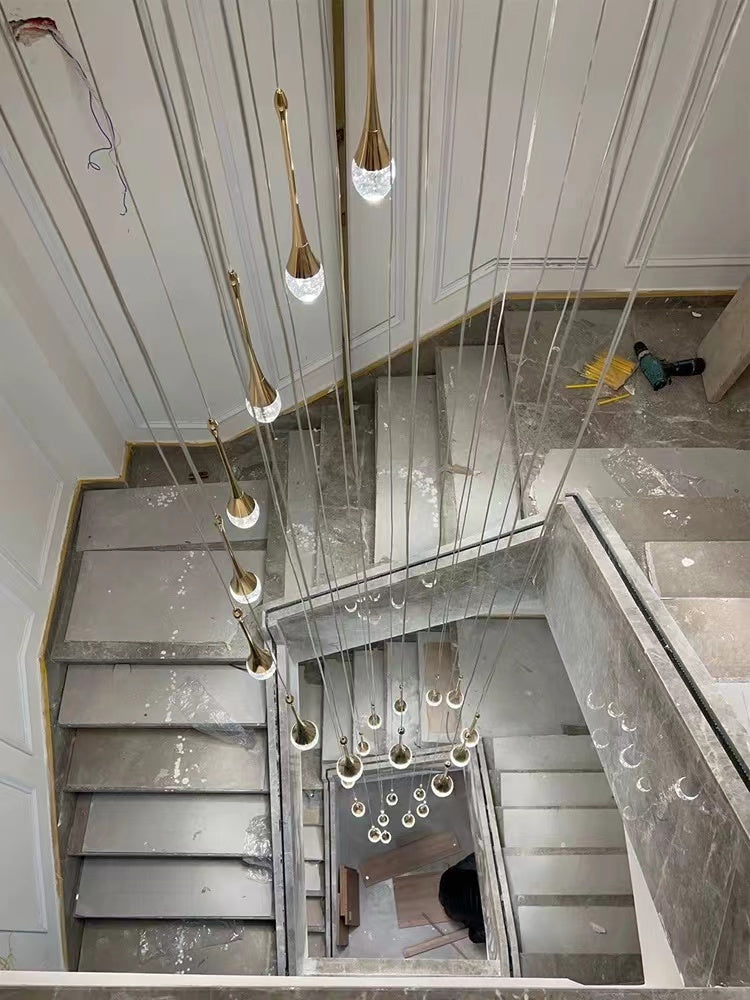 hanging crystal lights