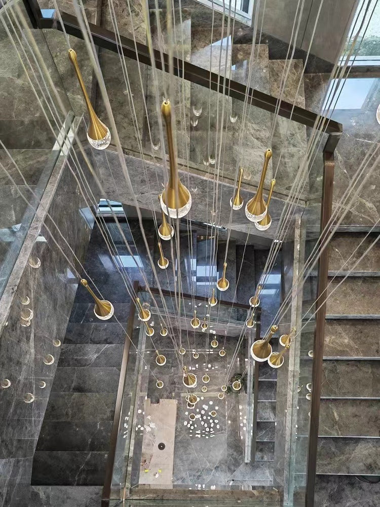 gold crystal chandelier
