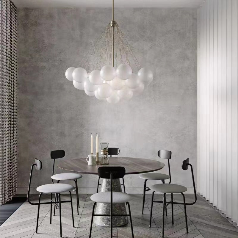 bubble ball chandelier