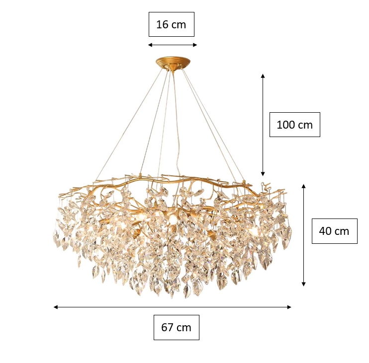 modern crystal chandelier