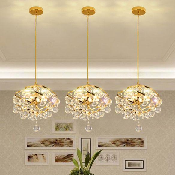 hanging crystal lights