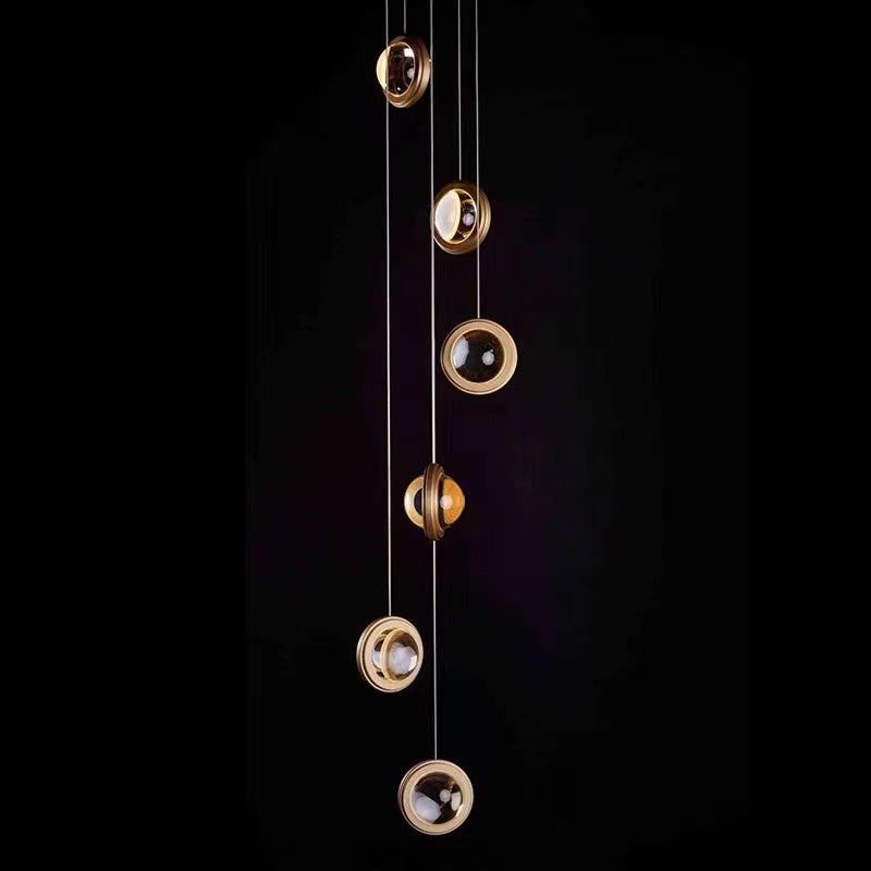 round crystal chandelier