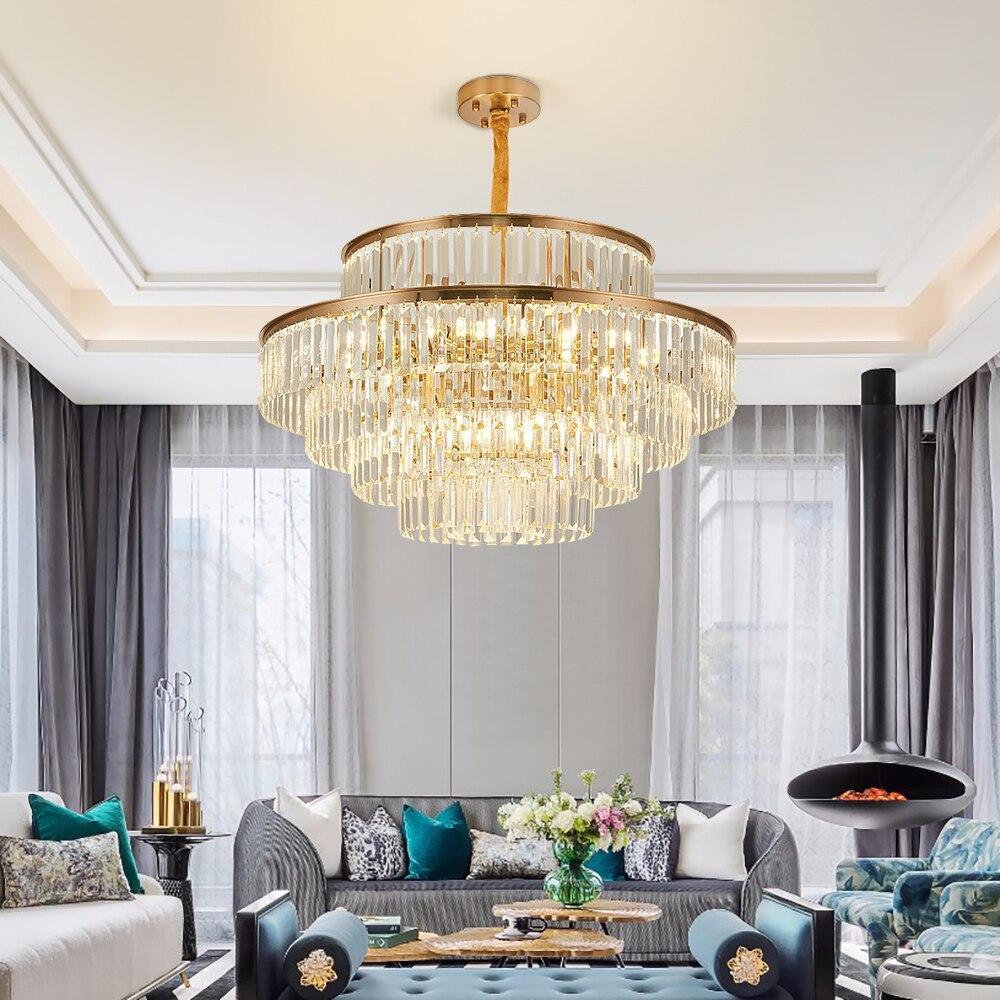 The Overhang Crystal Chandelier
