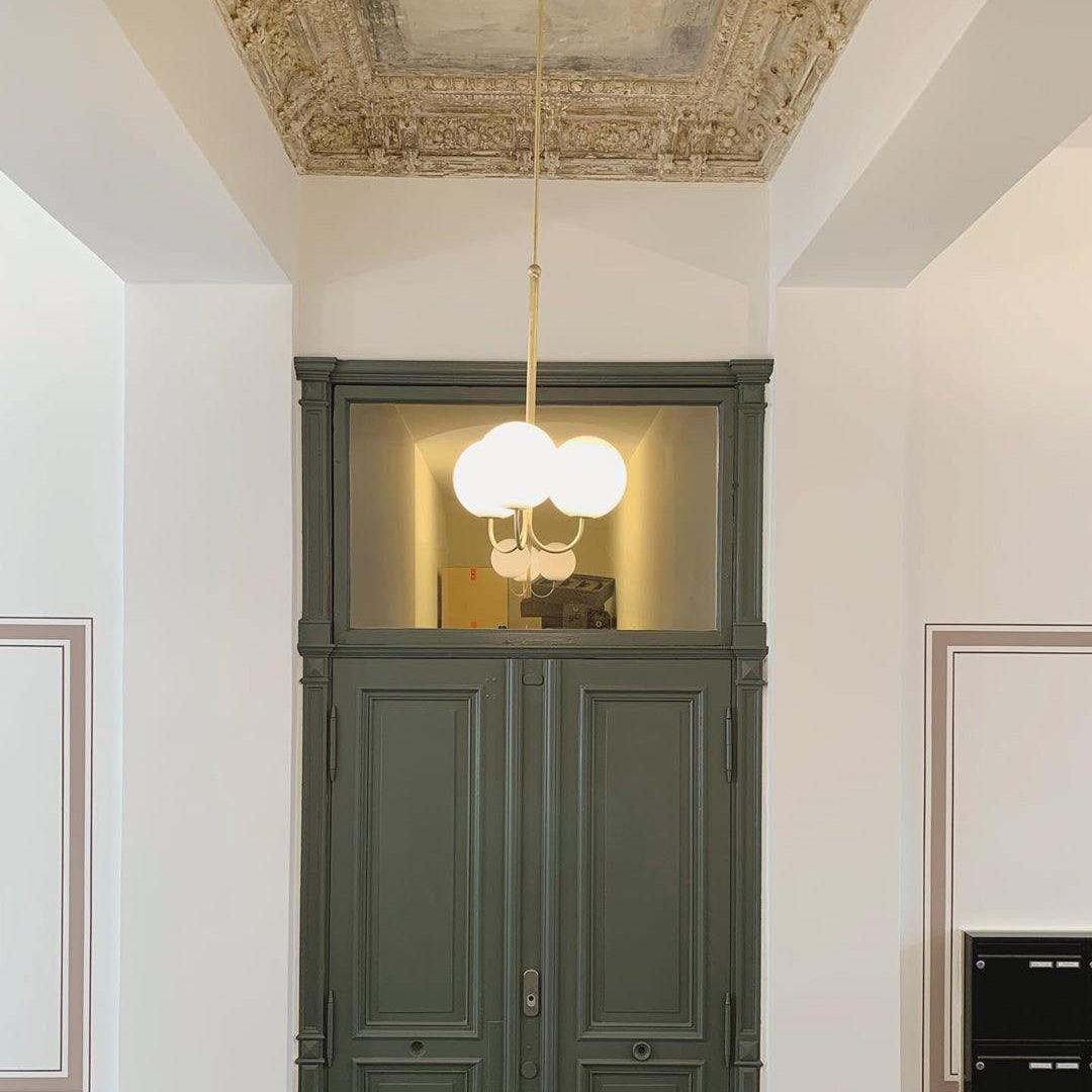bubble ball chandelier