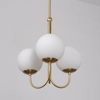 Thumbnail for clear blown glass bubble pendant lamp