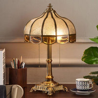 Thumbnail for Water Glass Bowl Nightstand Light Traditional Table Lamp in Brass
