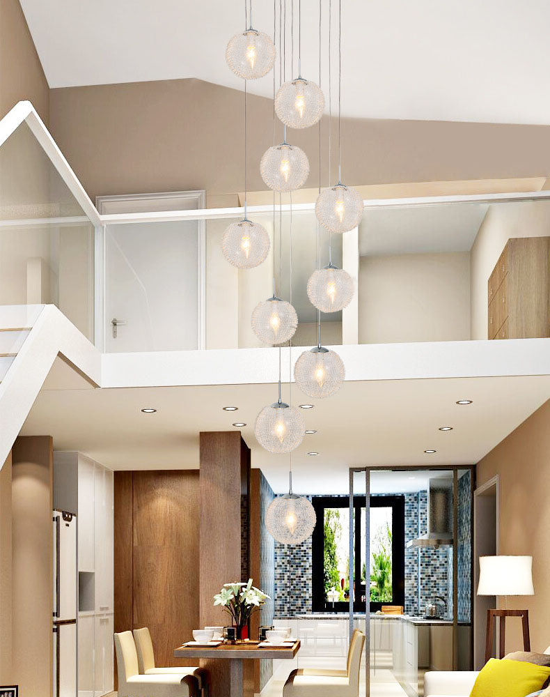 bubble ball chandelier