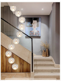 Thumbnail for Wave Ball Simple Light Chandelier Staircase Pendant