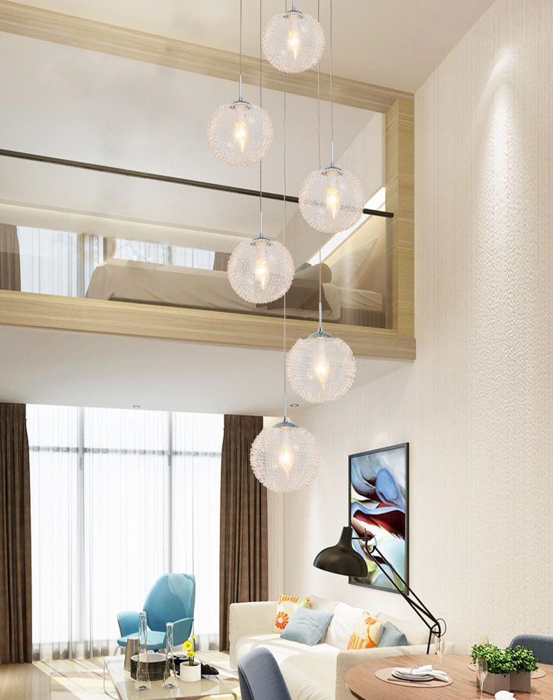 Wave Ball Simple Light Luxury Chandelier