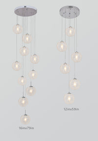 Thumbnail for Wave Ball Simple Light Luxury Chandelier