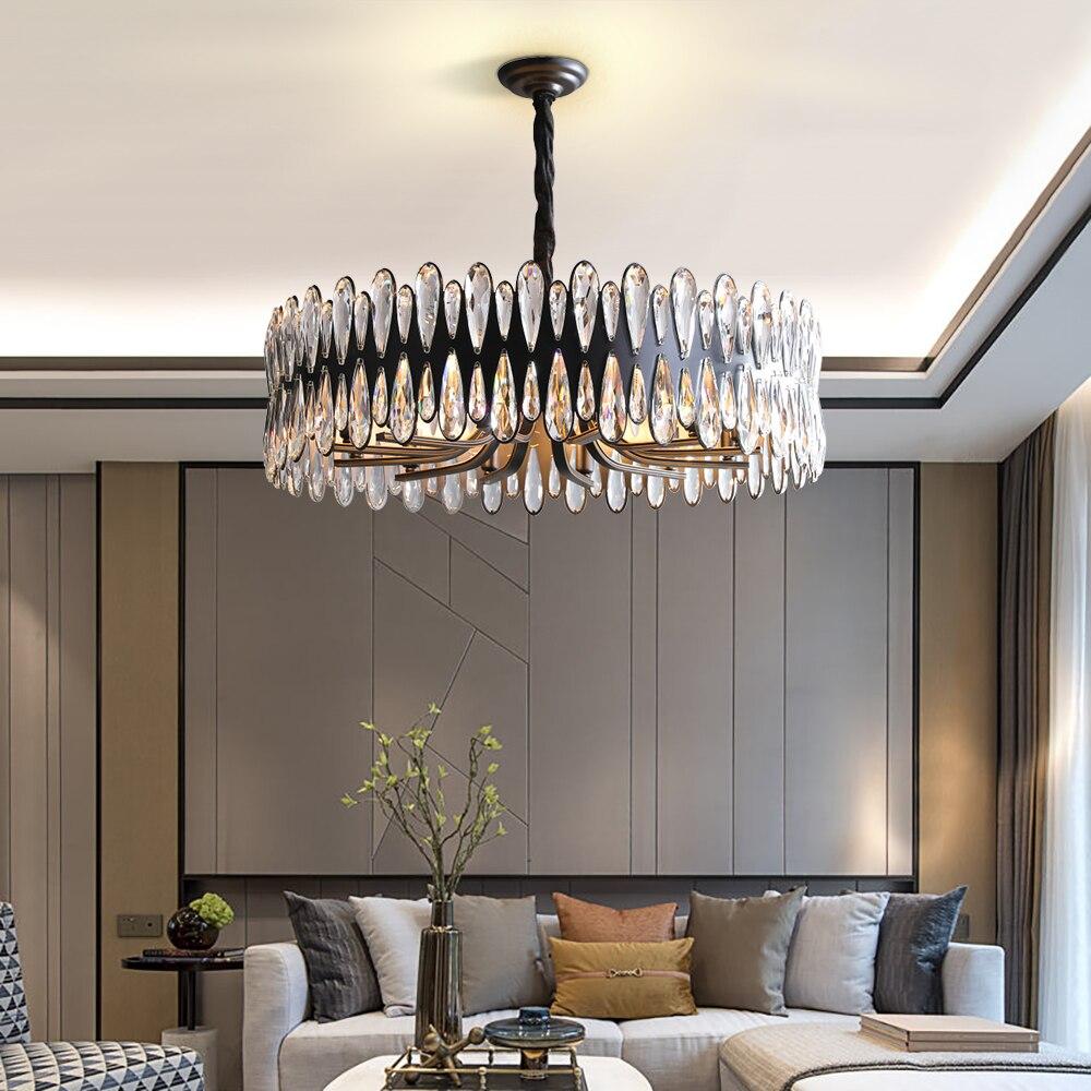 modern crystal pendant lights