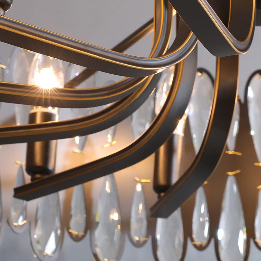 crystal black chandeliers