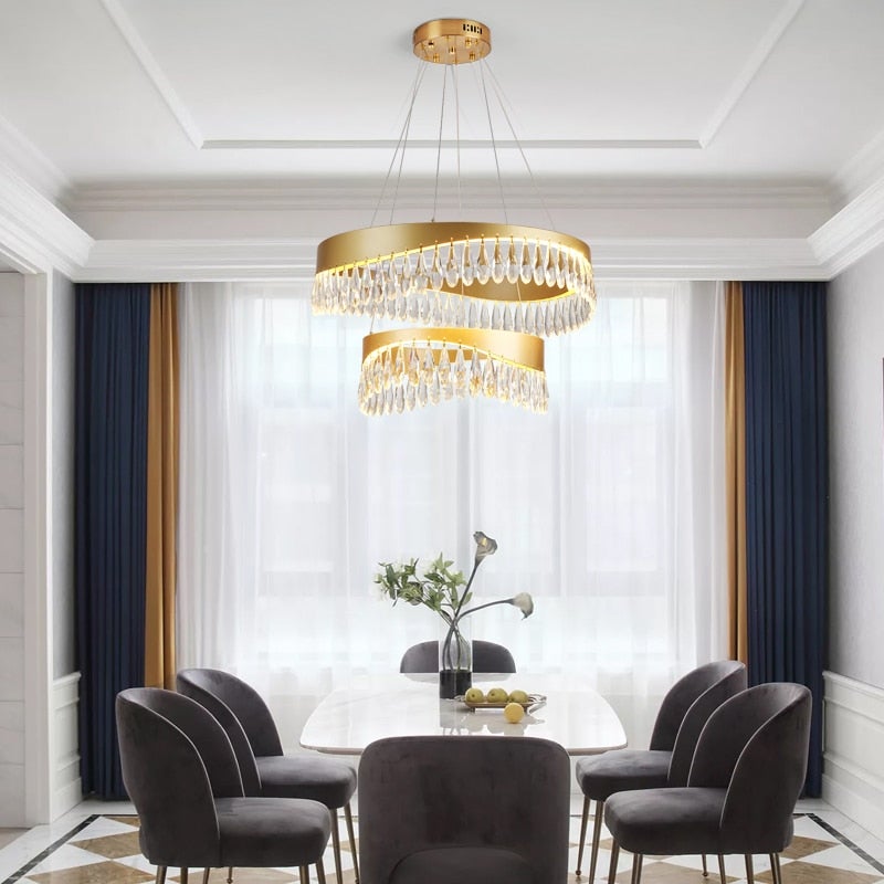 brass chandelier modern