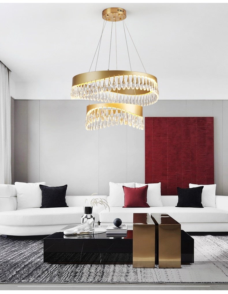 modern crystal pendant lights
