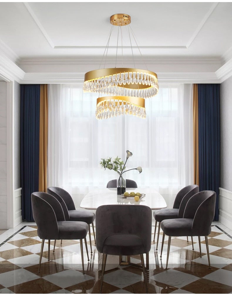 modern crystal pendant lights