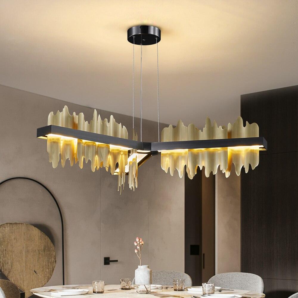 brass and glass chandelier