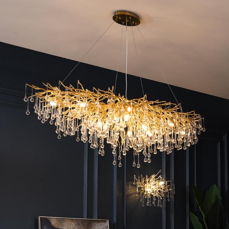 brass chandelier
