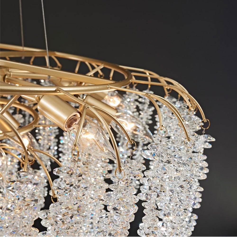 meteors crystal chandelier lightin
