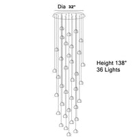 Thumbnail for American Style Crystal Staircase Light Luxury Chandelier