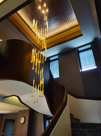 Thumbnail for Sleek and modern chandelier for staircases