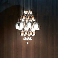 Thumbnail for glass bubble chandelier dining room