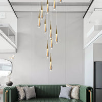 Thumbnail for Stylish chandelier for upscale staircase lighting 