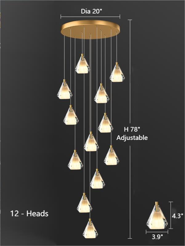 modern crystal chandelier