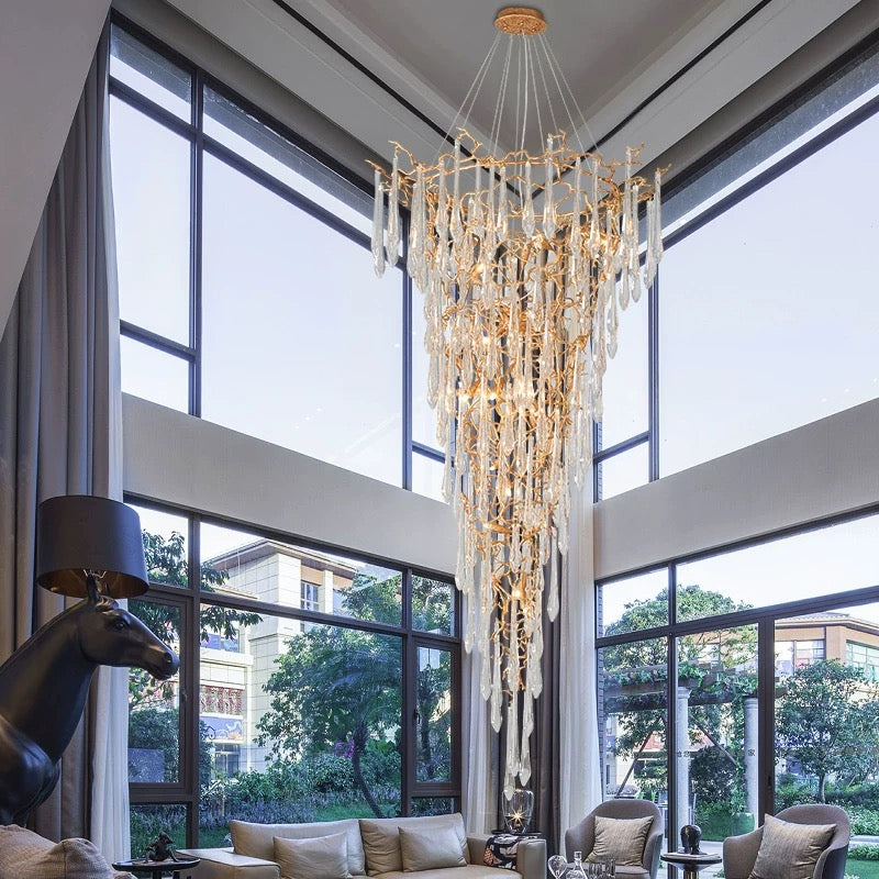 high-end chandelier with adjustable height