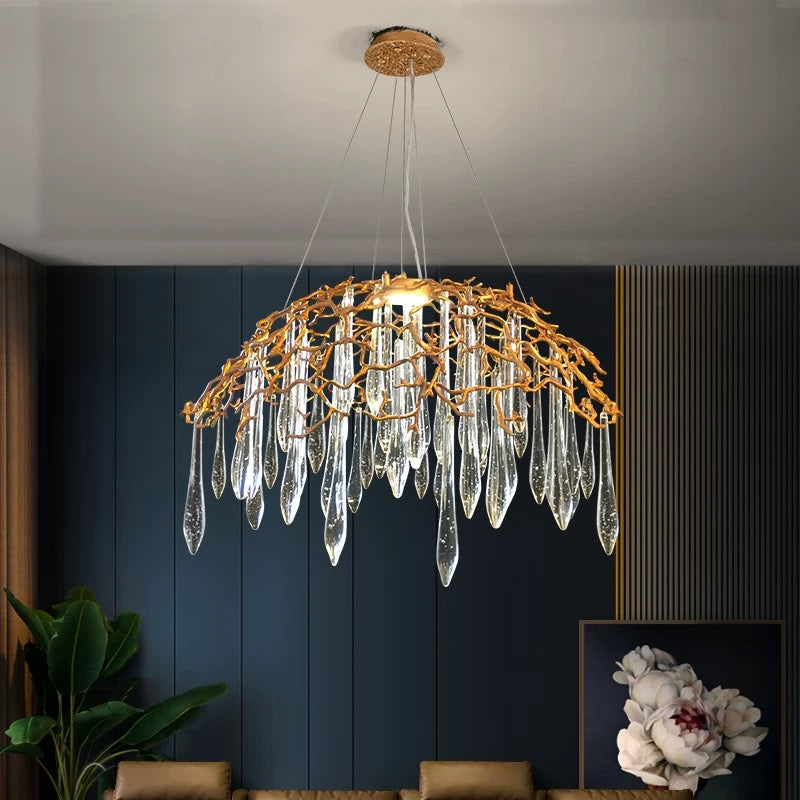 large-scale luxury chandelier for foyer