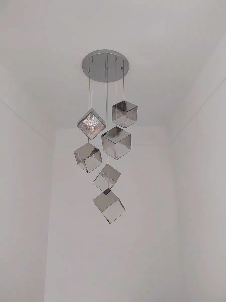 Modern commercial use foyer chandelier