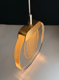 Thumbnail for Gold cascade crystal chandelier for luxury foyer and entryway, waterfall pendant design for high ceiling lighting