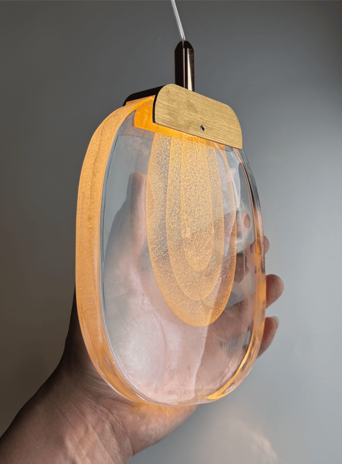 Bespoke gold cascade chandelier for high-end homes, multi-tier crystal pendant for grand foyer high ceiling lighting