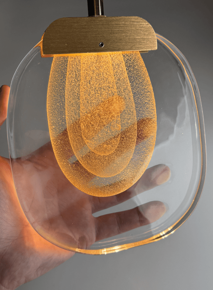 Modern gold cascade crystal chandelier for upscale home, waterfall pendant design for foyer staircase lighting