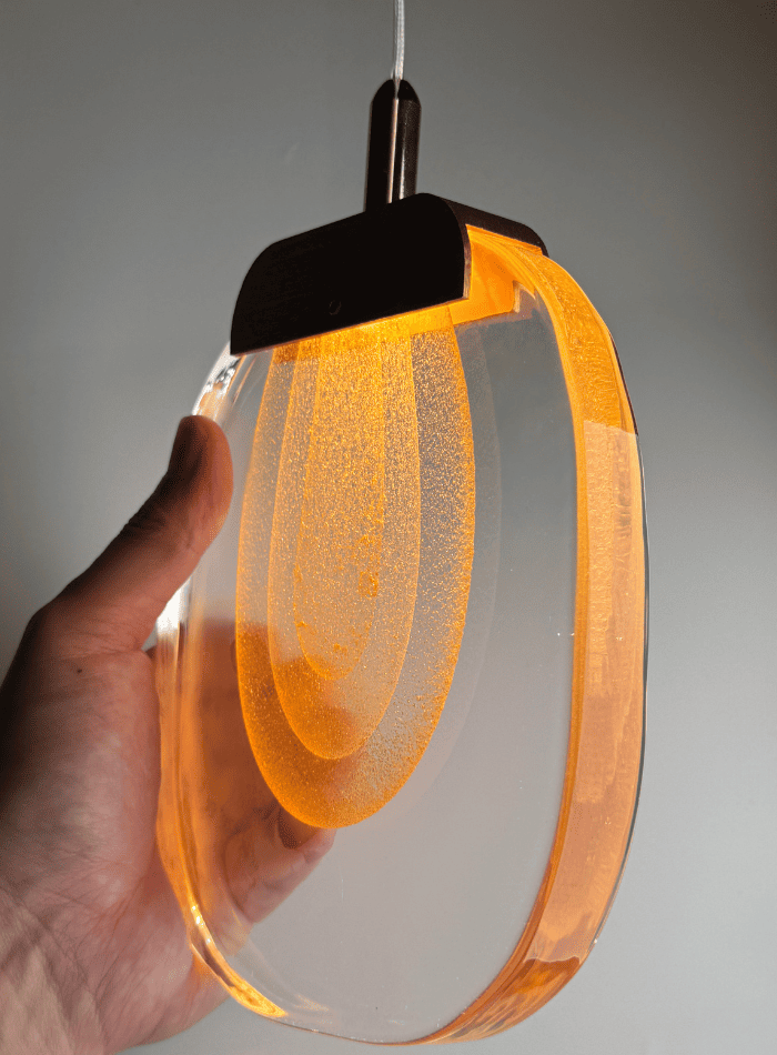 Bespoke gold cascade crystal chandelier for high-end homes, luxury pendant design for foyer entryway lighting