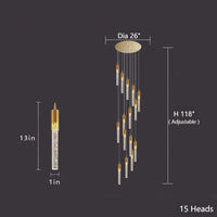 Thumbnail for luxury pendant chandelier for foyer