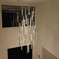 Thumbnail for Oloyoyo Modern Ceiling Light Linear Cylinder Shape Pendant Light
