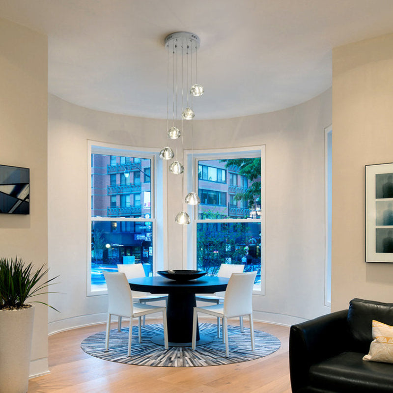 American crystal lighting for living room with precision-cut pieces creating romantic atmosphere for foyer staircase entryway