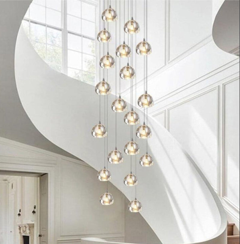 American style crystal chandelier with multi-light design creating timeless elegance for modern foyer staircase entryway