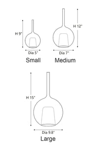 Thumbnail for Multi-color art glass kitchen chandelier, mixed size spheres in chrome gold blue for dining room high ceiling