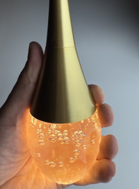 Thumbnail for Duplex gold crystal teardrop chandelier, solid crystal with bubble effects for two-story foyer staircase lighting,crystal (actual photos)