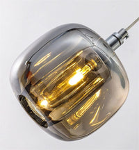 Thumbnail for Stunning black square crystal chandelier centerpiece, spiral design for staircase foyer high ceiling entryway