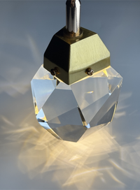 Thumbnail for Customizable irregular crystal pendant chandelier, 7-46 lights brass finish for two-story foyer entryway