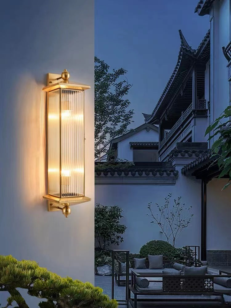 All Copper Outdoor Wall Light