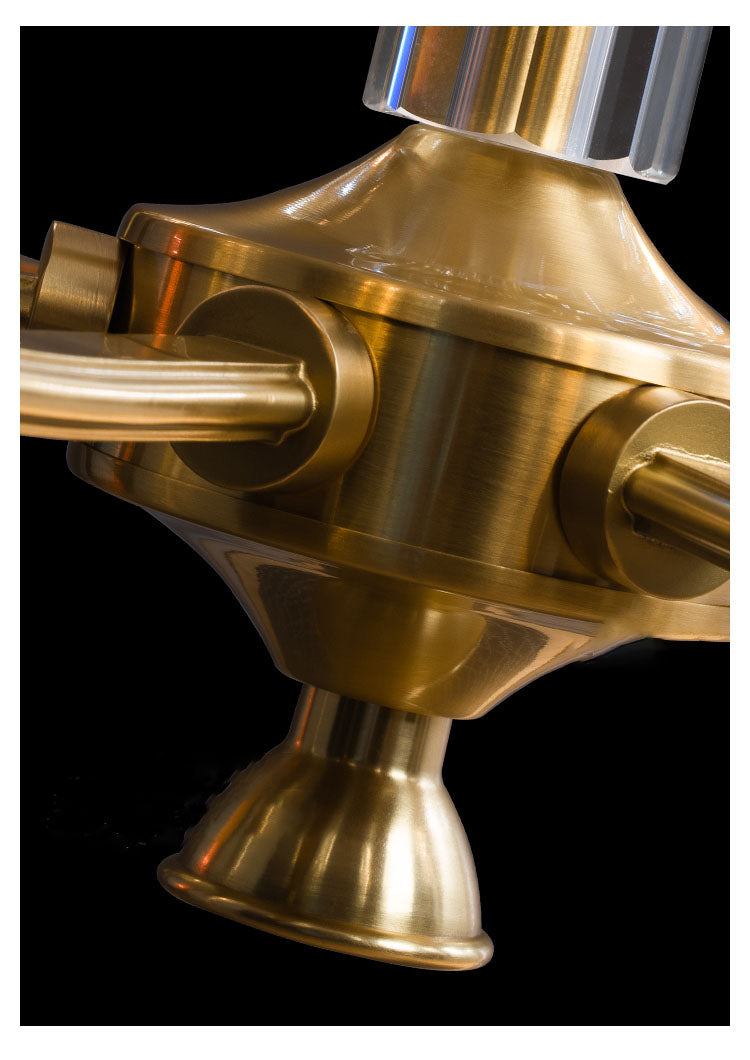 simple brass chandelier