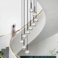 Thumbnail for Modern Unique Bubble Ball Creative Staircase Chandelier