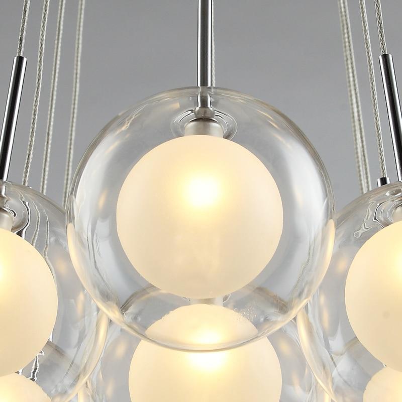 clear glass ball chandelier 