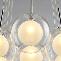 Thumbnail for clear glass ball chandelier 