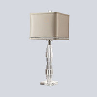 Thumbnail for Desk Light Beige Rectangular Night Table Lamp