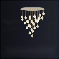 Thumbnail for Modern Pendant Lights Orchid Ceramic Staircase Chandelier